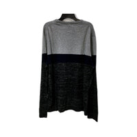Calvin Klein Mens Colorblock Pullover Sweater in Gray & Black, Size L