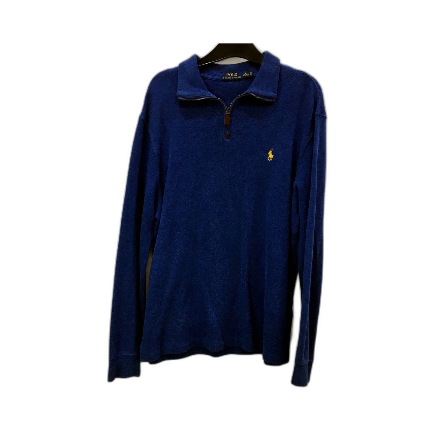 Polo Ralph Lauren Mens Navy Blue Cotton Pullover Sweatshirt Size M