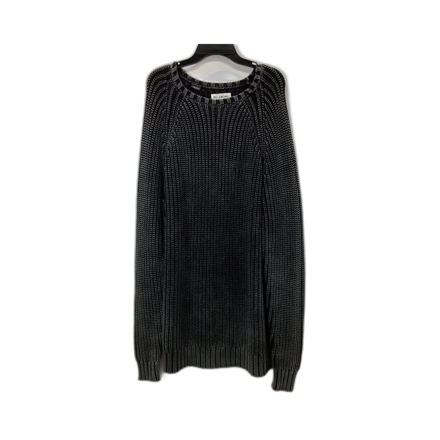Billabong Mens Cotton Crew Neck Pullover Sweater in Black, Size Large Size L/G