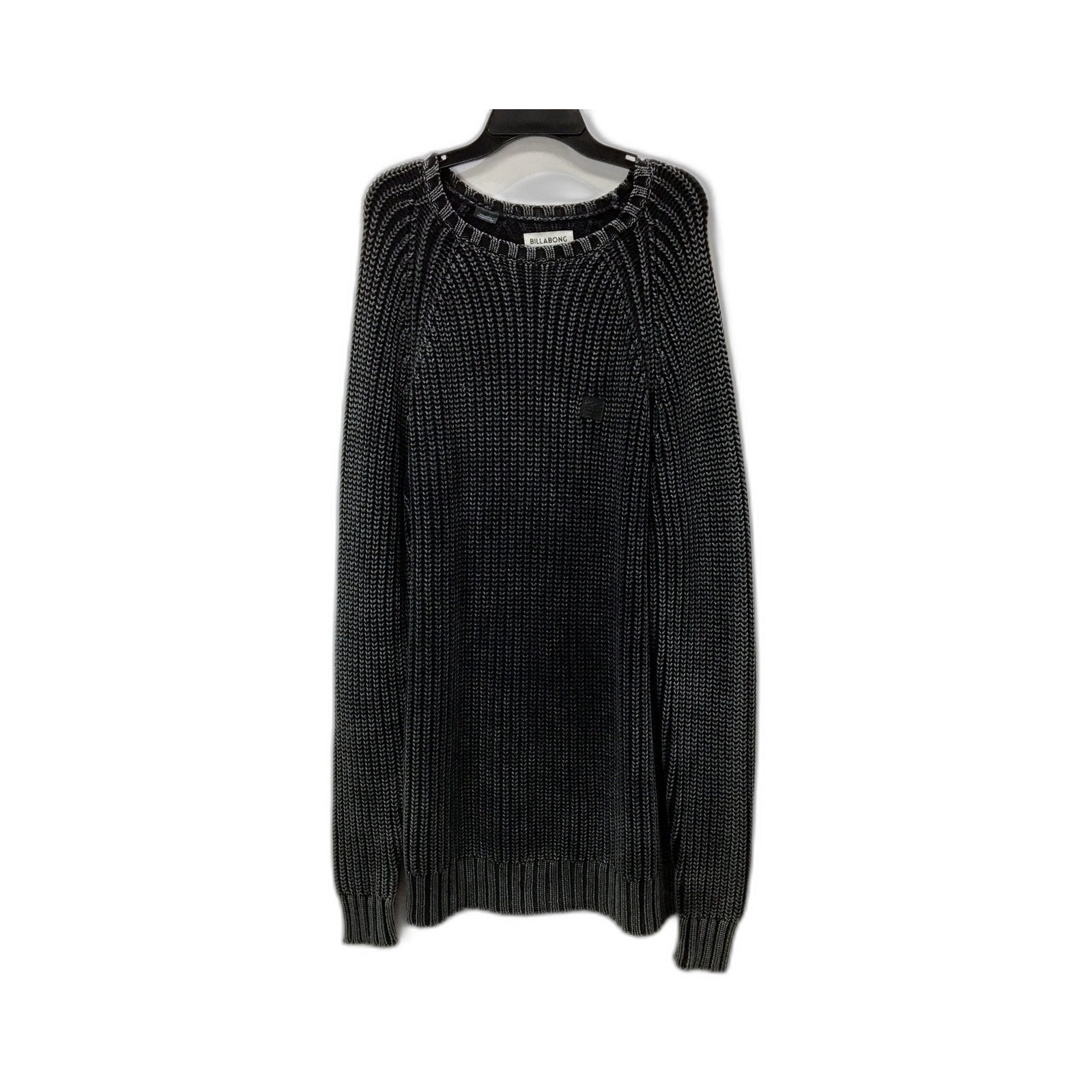 Billabong Mens Cotton Crew Neck Pullover Sweater in Black, Size Large Size L/G