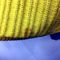 Country Road Womens Cotton Pullover Sweater in Gray and Yellow, Size M