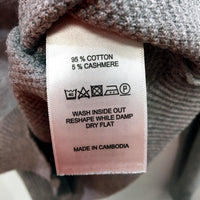 Skøvde Mens Gray Cashmere Blend Pullover Sweater - Comfortable Fit Size M