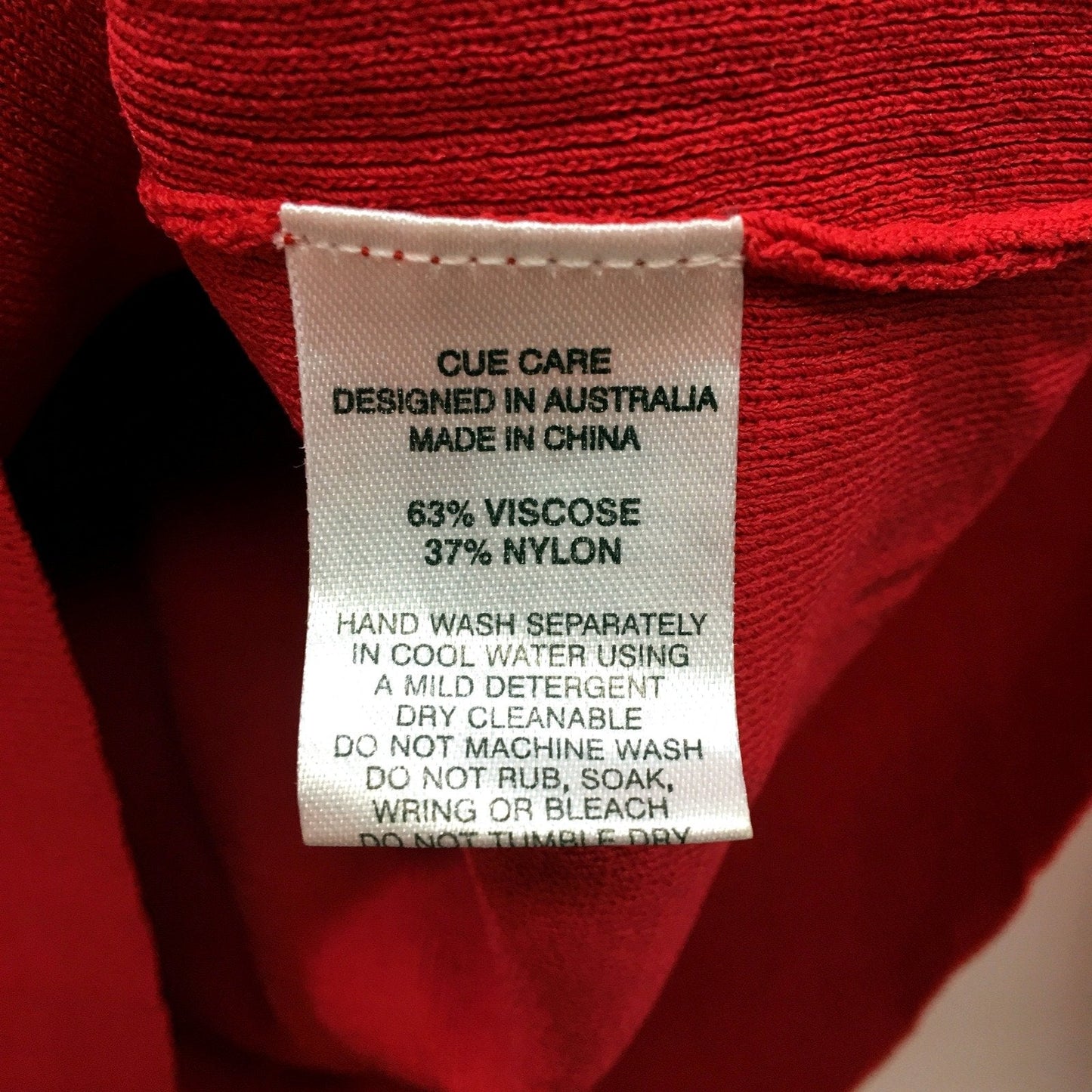 Cue Womens Bell Sleeve Pullover Sweater in Red Viscose Nylon, Size M NEW