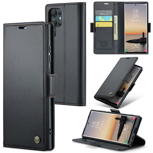 ELEPIK Flip & Wallet Case for Galaxy S22 Ultra with Card Holder Kickstand NEW