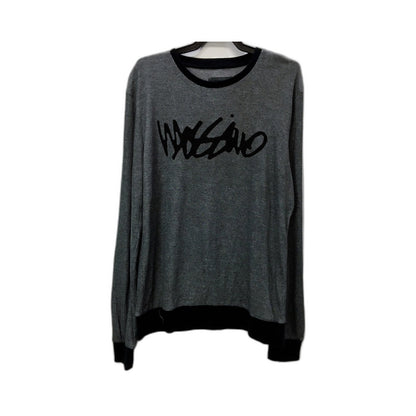 Mossimo Mens Textured Pullover Sweatshirt in Gray & Black, XL Size