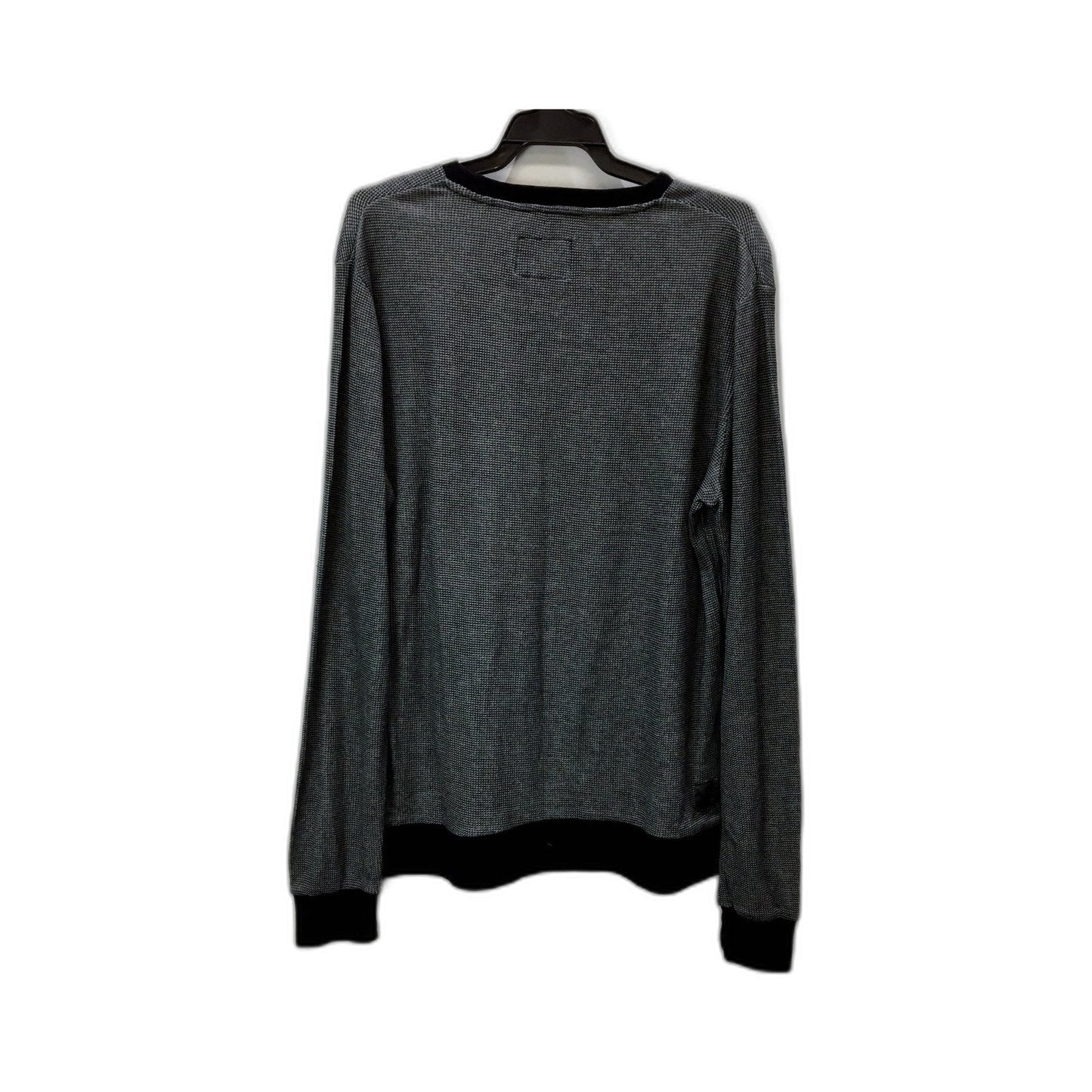 Mossimo Mens Textured Pullover Sweatshirt in Gray & Black, XL Size