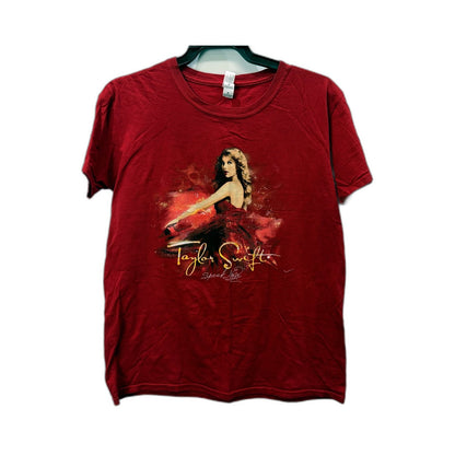 Taylor Swift Womens Speak Now Tour Red T-Shirt Size Small