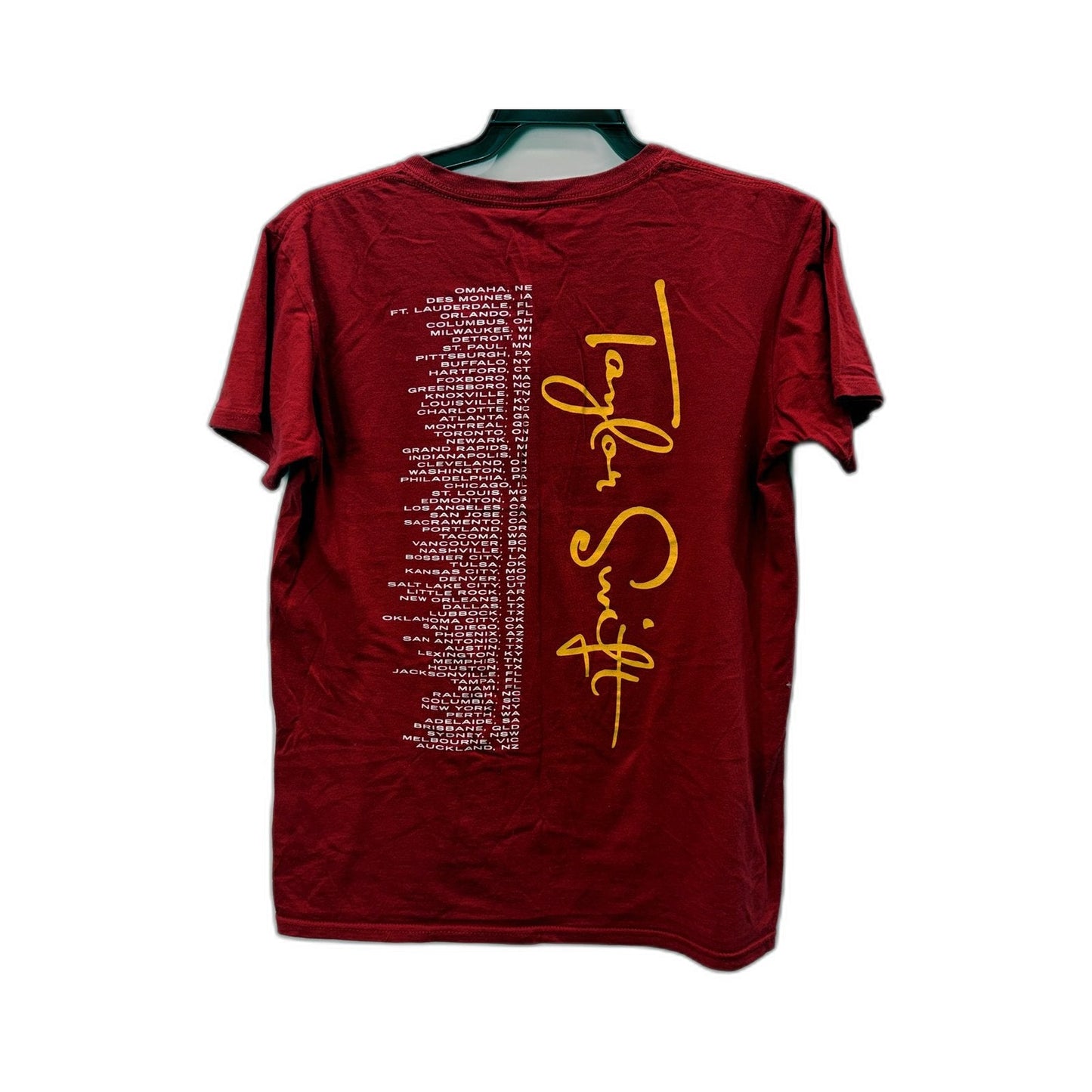 Taylor Swift Womens Speak Now Tour Red T-Shirt Size Small