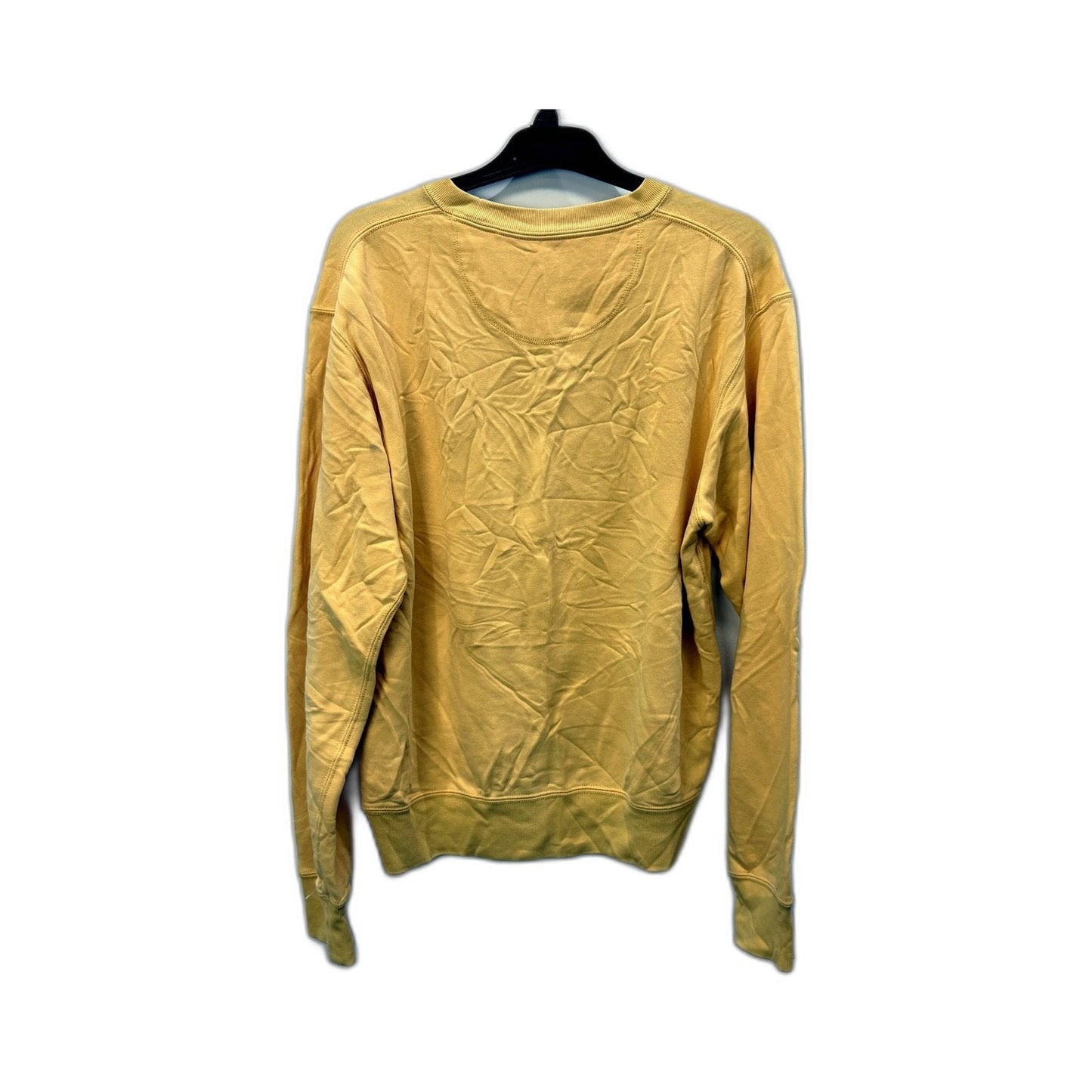 Uniqlo Womens Yellow Pullover Sweatshirt Comfortable Casual Cotton Blend XS