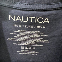 Nautica Mens Navy Blue Cotton Short Sleeve T-Shirt for Small Size