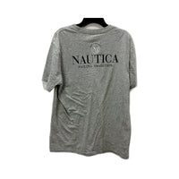 Nautica Mens Gray Cotton T-Shirt for Casual Everyday Wear, Size M