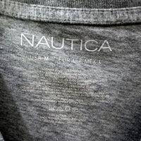 Nautica Mens Gray Cotton T-Shirt for Casual Everyday Wear, Size M