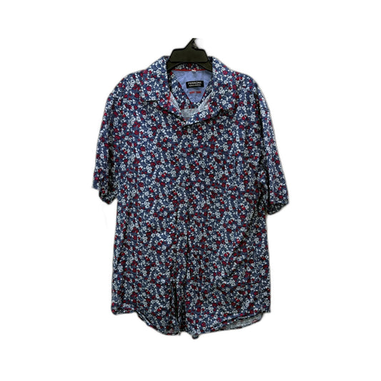 Perrone Mens Button-Down Shirt Floral Print Multi Color Size L
