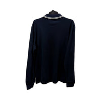 C&A Mens Navy Blue Pullover Sweatshirt Casual Cotton Sweater Size L