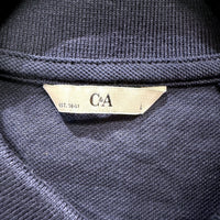 C&A Mens Navy Blue Pullover Sweatshirt Casual Cotton Sweater Size L