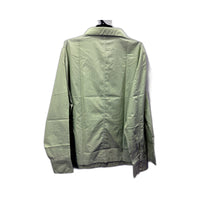 Biz Collection Womens Button-Down Shirt in Green, Size 24 NEW