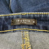 Regatta Womens Dark Blue Denim Jeans for Plus Size 20 Casual Wear NEW