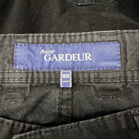 Atelier Gardeur Mens Black Cotton 5-Pocket Jeans, Size 32/32