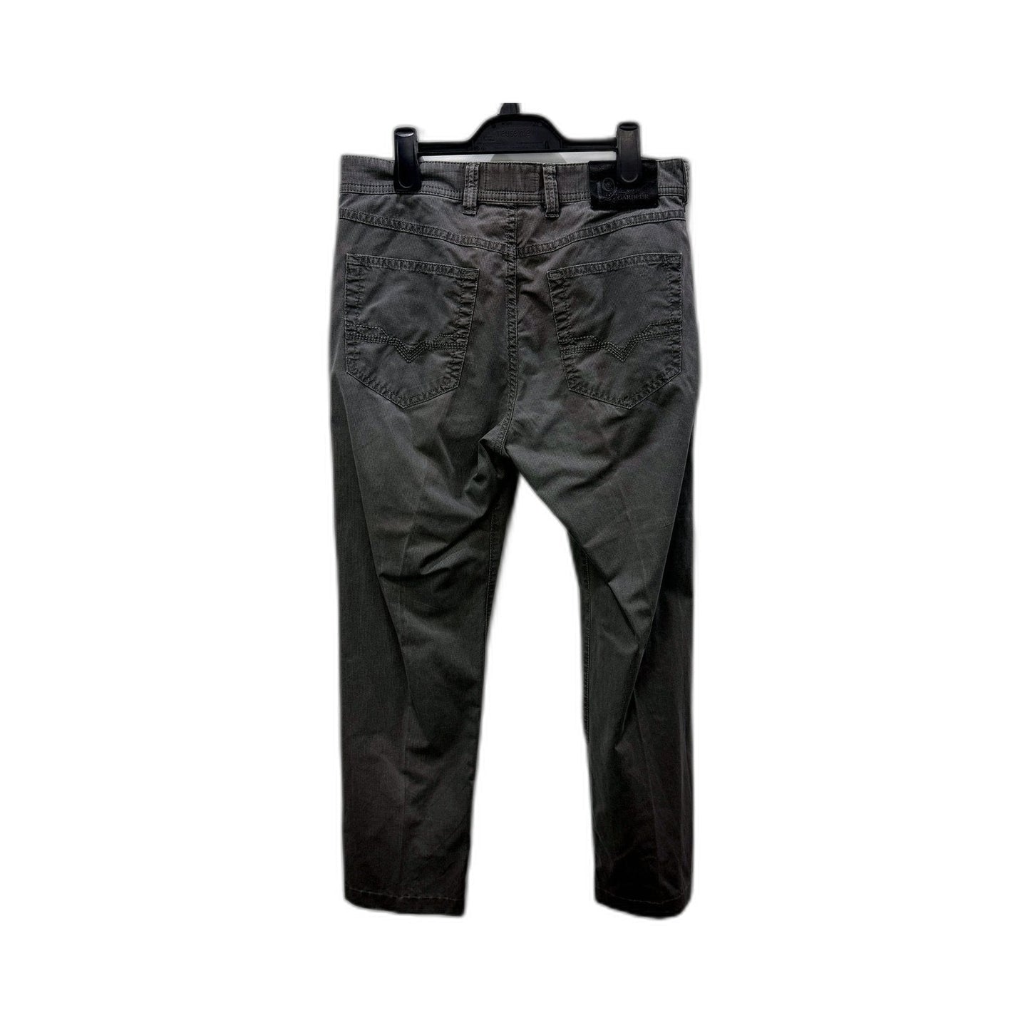 Gardeur Mens Gray Relaxed Fit Cotton Elastane Cargo Pants Size 32/32