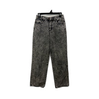 Flying Angel Womens Gray Straight Leg High Waisted Jeans by , Size 3/26