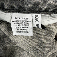 Flying Angel Womens Gray Straight Leg High Waisted Jeans by , Size 3/26