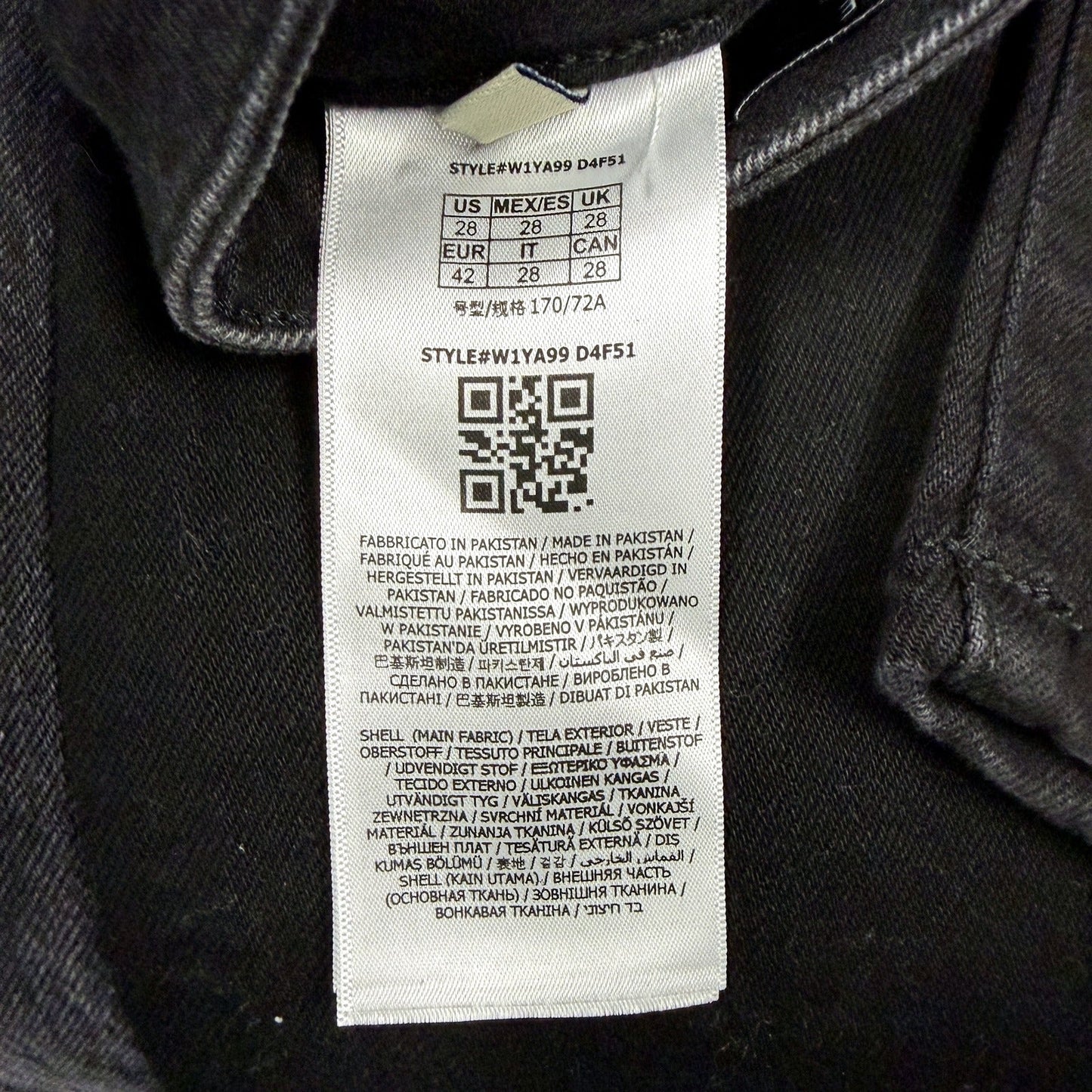 Guess Womens Skinny Mid Rise Black Cotton Denim Jeans Size 28 NEW