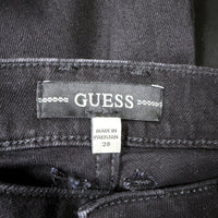Guess Womens Skinny Mid Rise Black Jeans Size 28 NEW