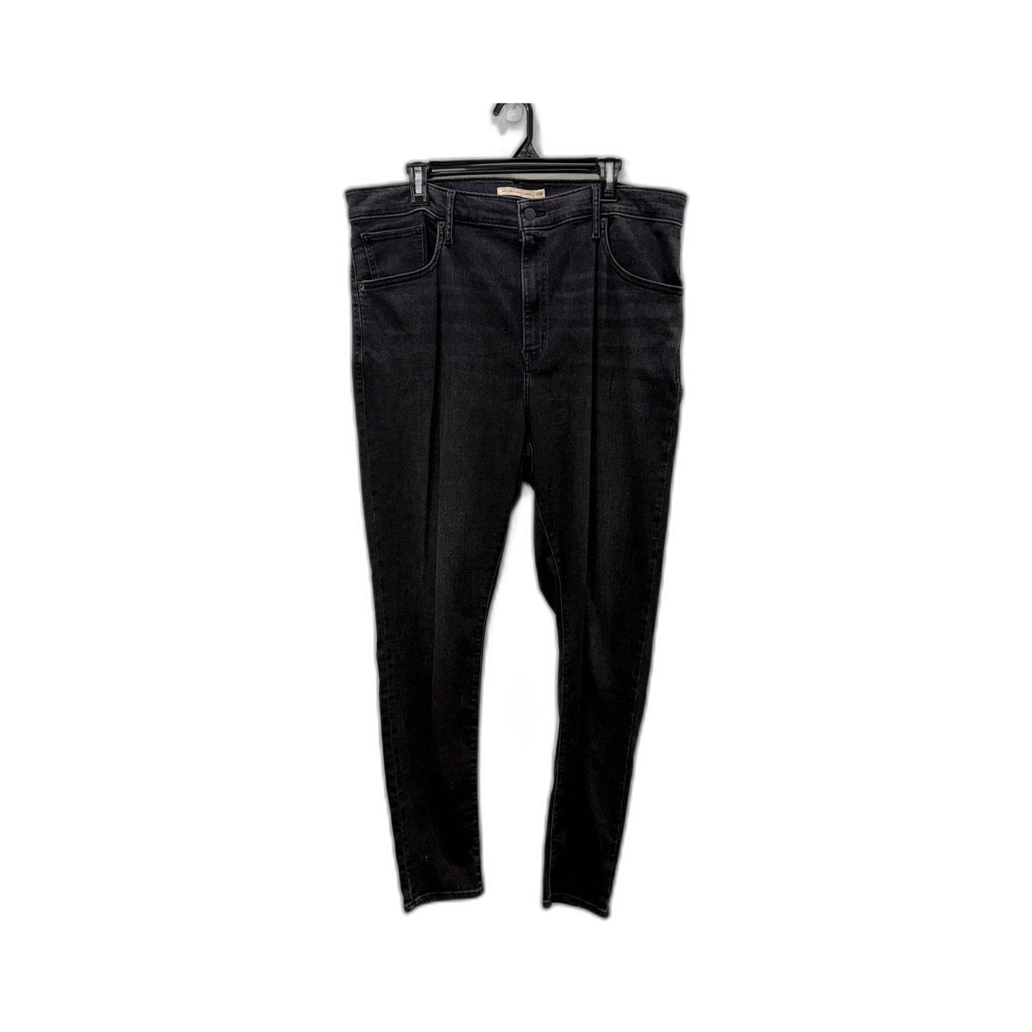 Levi's Womens Mile High Super Skinny Black Jeans for Plus Size 18W