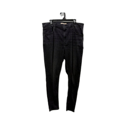 Levi's Womens Mile High Super Skinny Black Jeans for Plus Size 18W