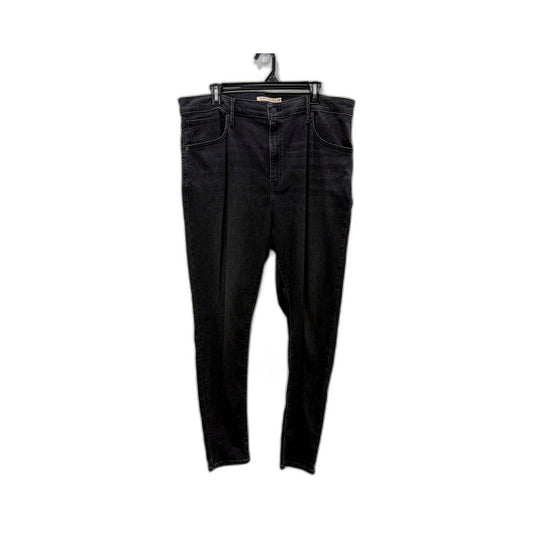 Levi's Womens Mile High Super Skinny Black Jeans for Plus Size 18W