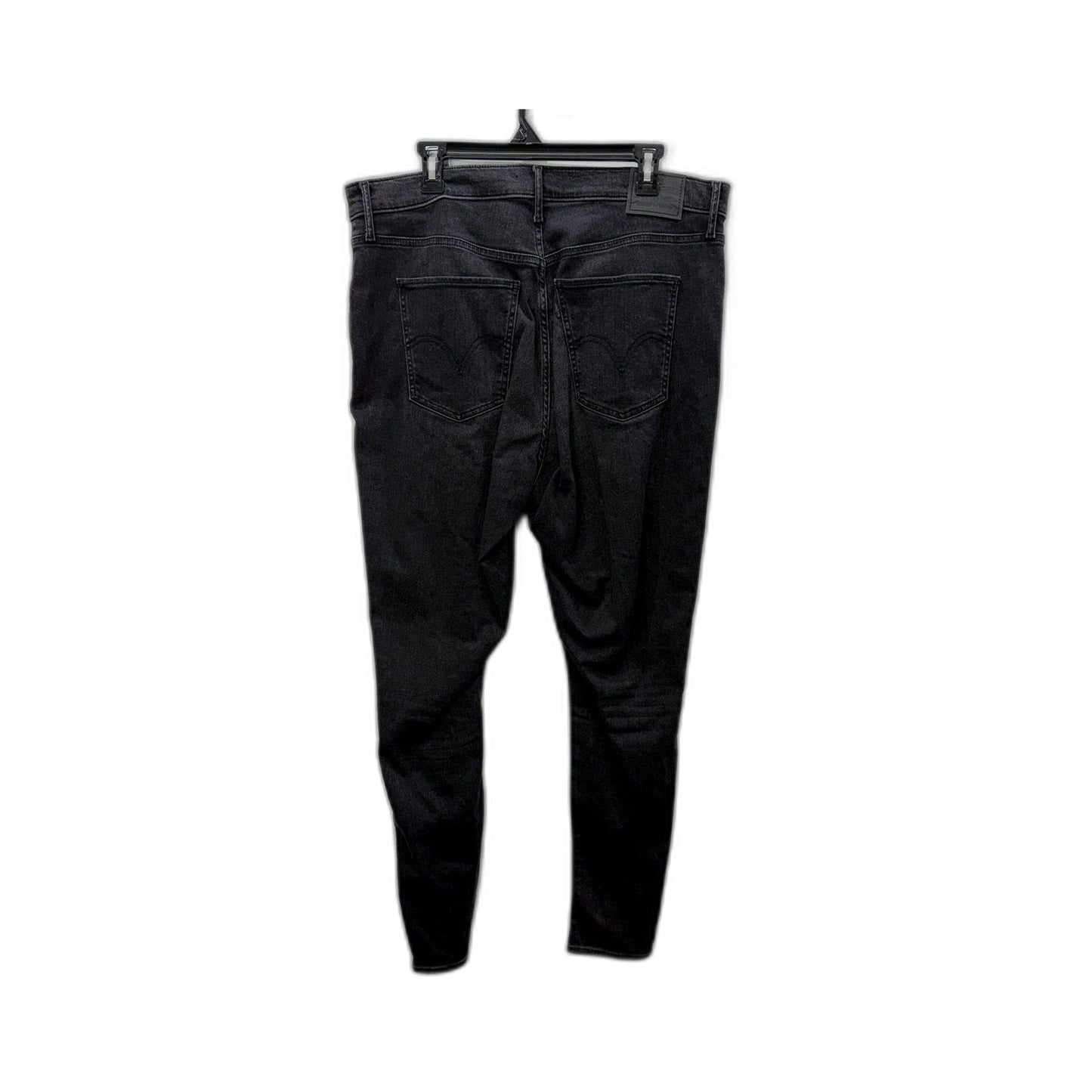 Levi's Womens Mile High Super Skinny Black Jeans for Plus Size 18W