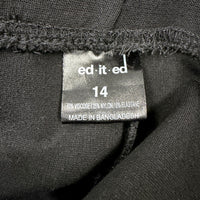 ed.it.ed Womens Black Leggings by - Viscose Nylon Elastane Size 14