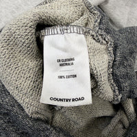 Country Road Womens Gray Sweatpants with Green Trim Casual Lounge Pants Size S