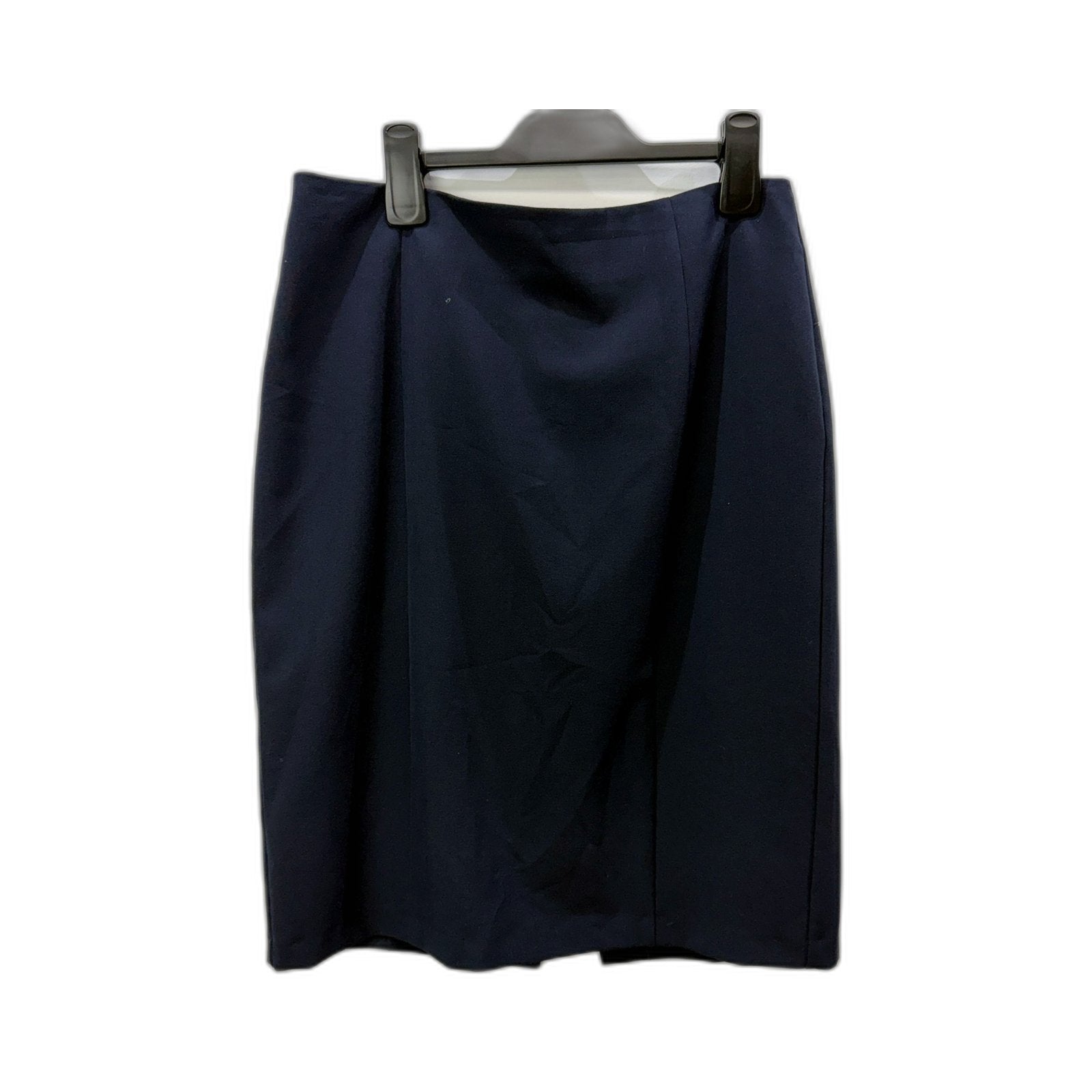 Basque Womens Midi Pencil Skirt Navy Formal Office Work Knee Length Size 12