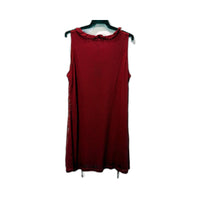 Whispers Womens Elegant Lace Sleeveless Red Blouse Top in Size XL NEW