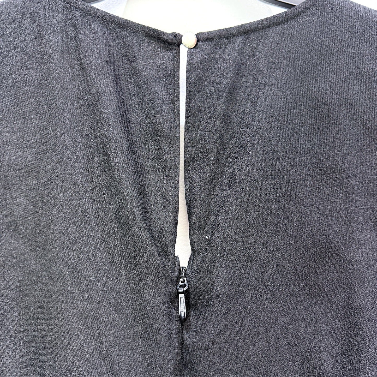 City Chic Womens Sleeveless Tie Waist Dress with Pockets Black Size XS