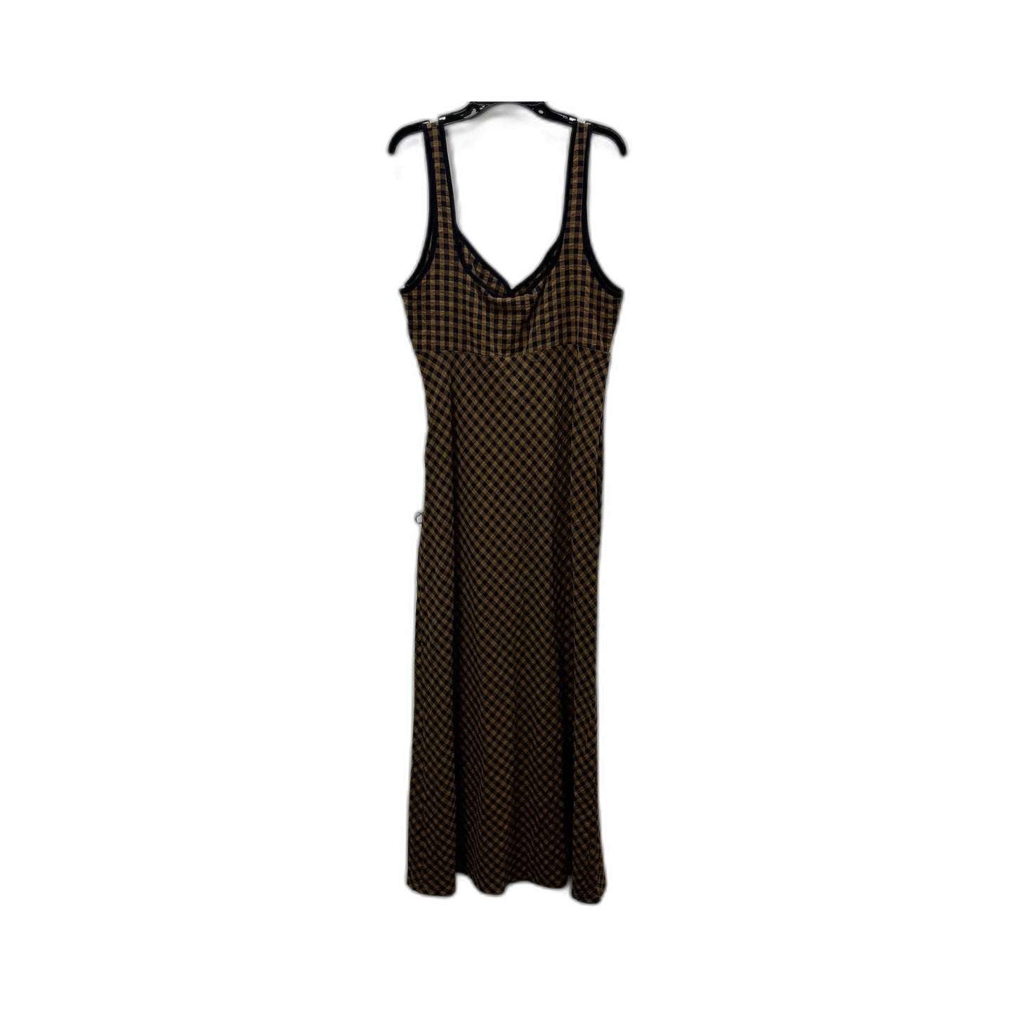 Insight Womens Grunge Laid Midi Dress in Brown, Size M NEW