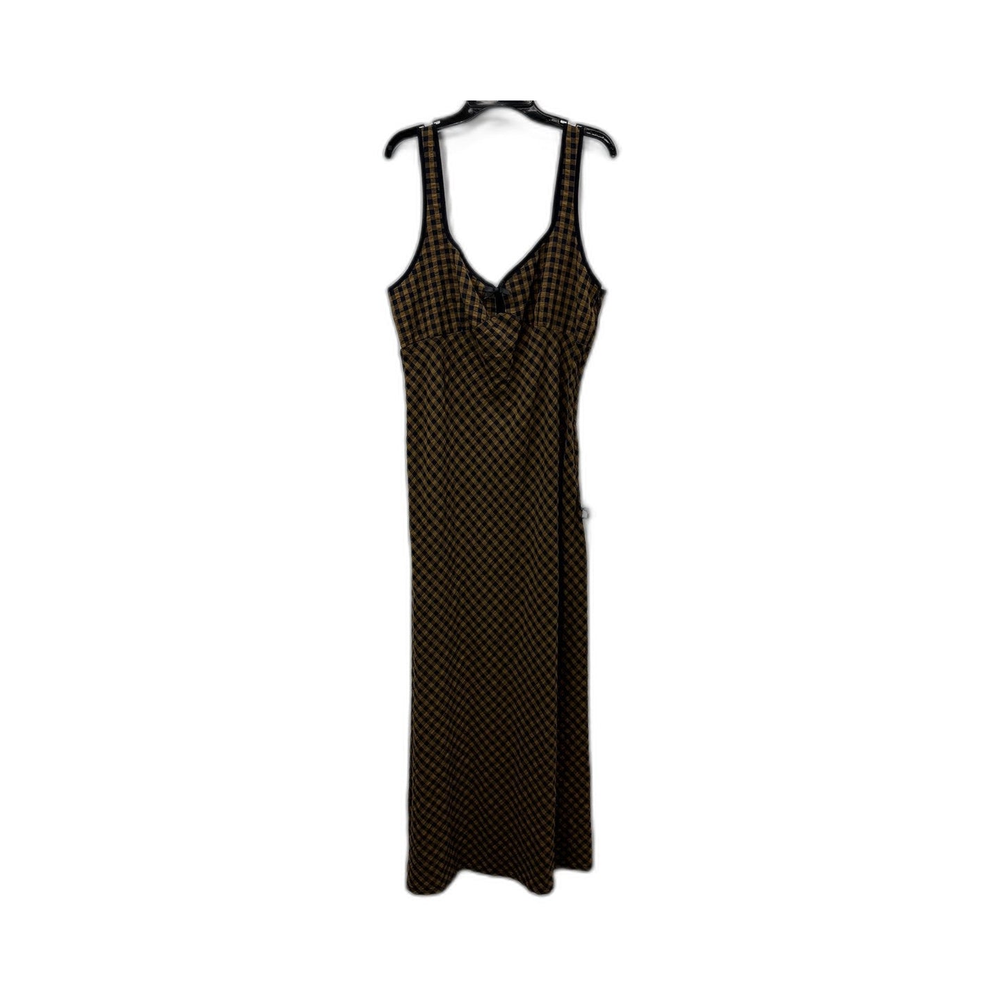 Insight Womens Grunge Laid Midi Dress in Brown, Size M NEW