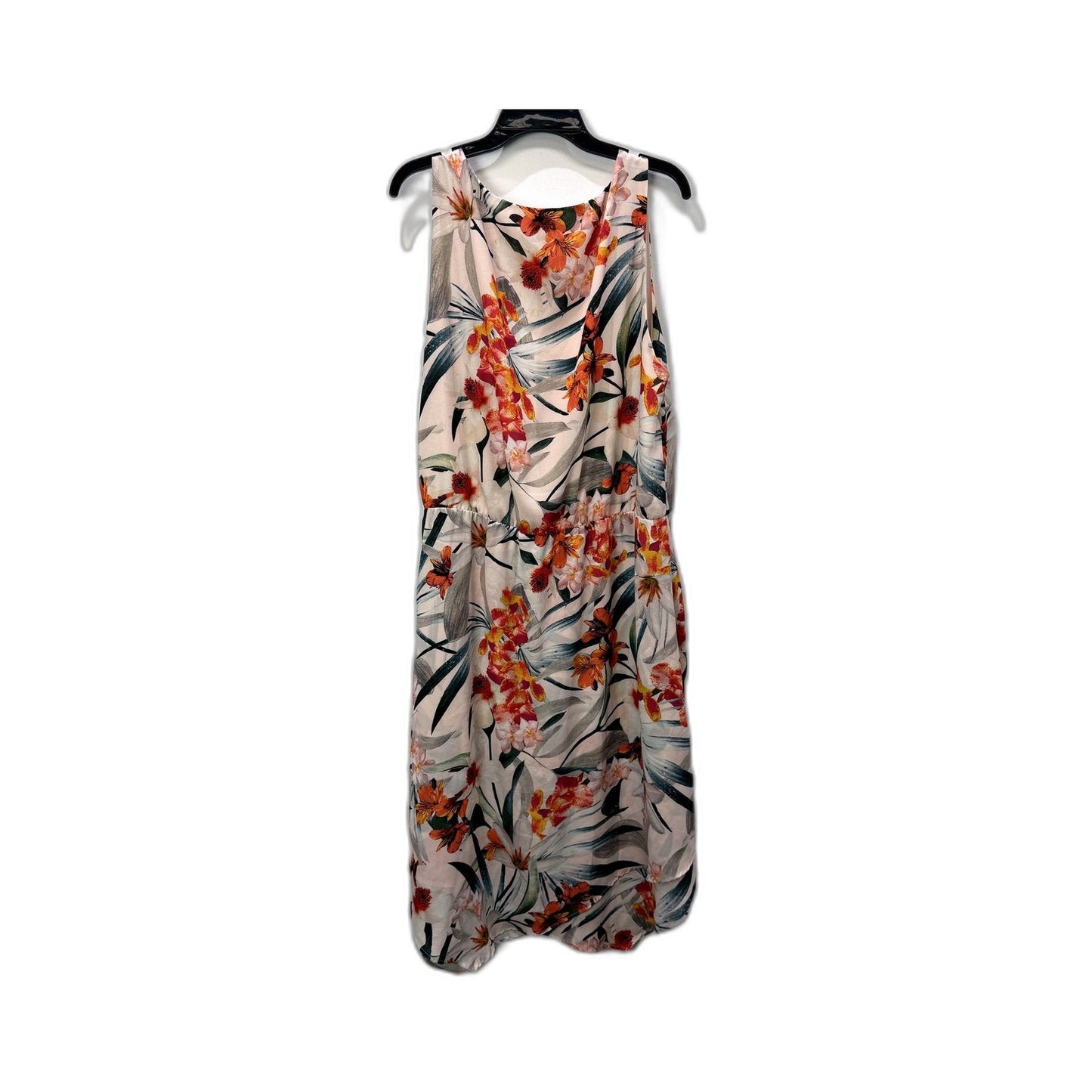 Table Eight Womens Floral Print Sleeveless Dress in Multi Color & by Size 14