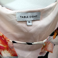 Table Eight Womens Floral Print Sleeveless Dress in Multi Color & by Size 14