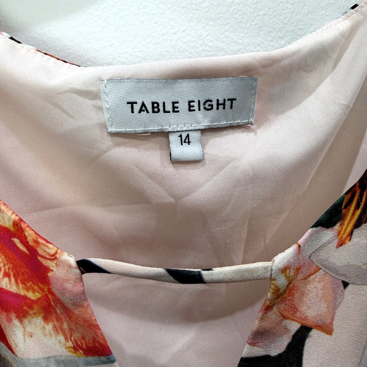 Table Eight Womens Floral Print Sleeveless Dress in Multi Color & by Size 14