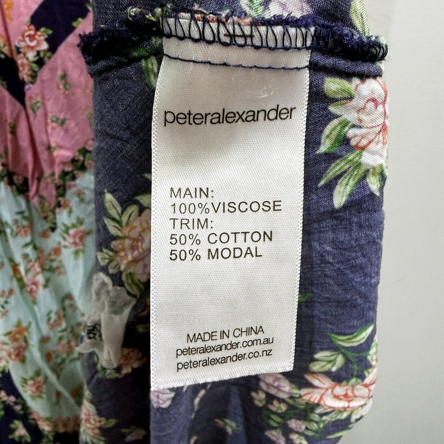 Peter Alexander Womens Floral Print Tiered Dress Casual Feminine Multi Color