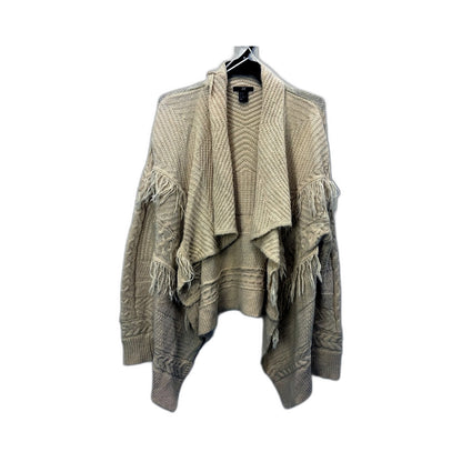 H&M Womens Oversized Cable Knit Cardigan Sweater in Beige, XS Size