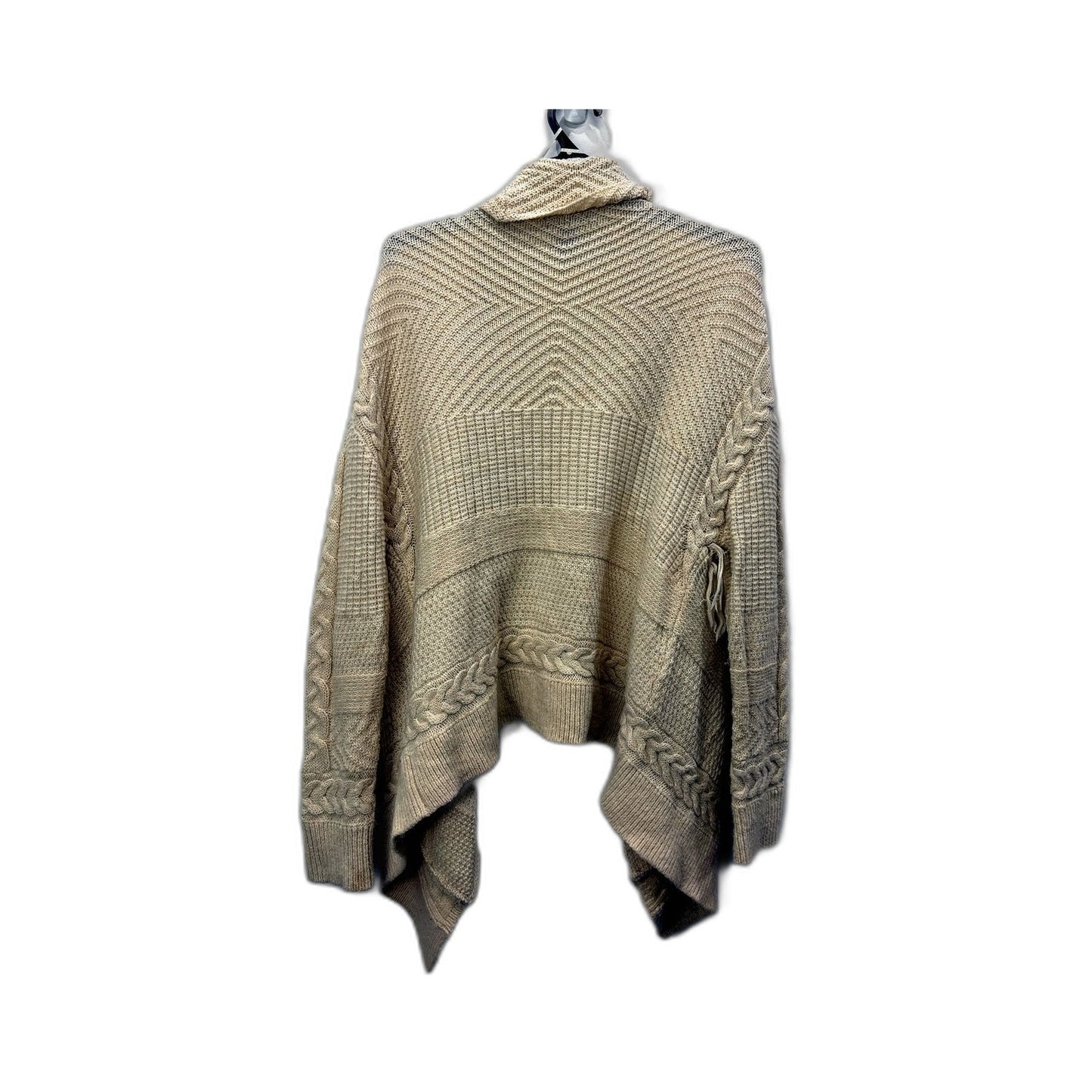 H&M Womens Oversized Cable Knit Cardigan Sweater in Beige, XS Size