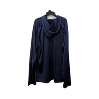 Puma Womens Navy Blue Hooded Pullover Sweatshirt with Thumbholes - XL NEW