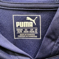 Puma Womens Navy Blue Hooded Pullover Sweatshirt with Thumbholes - XL NEW