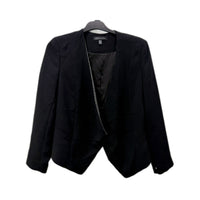 Forever New Womens Metallic Structured Blazer in Black, Size 12
