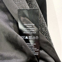 Forever New Womens Metallic Structured Blazer in Black, Size 12