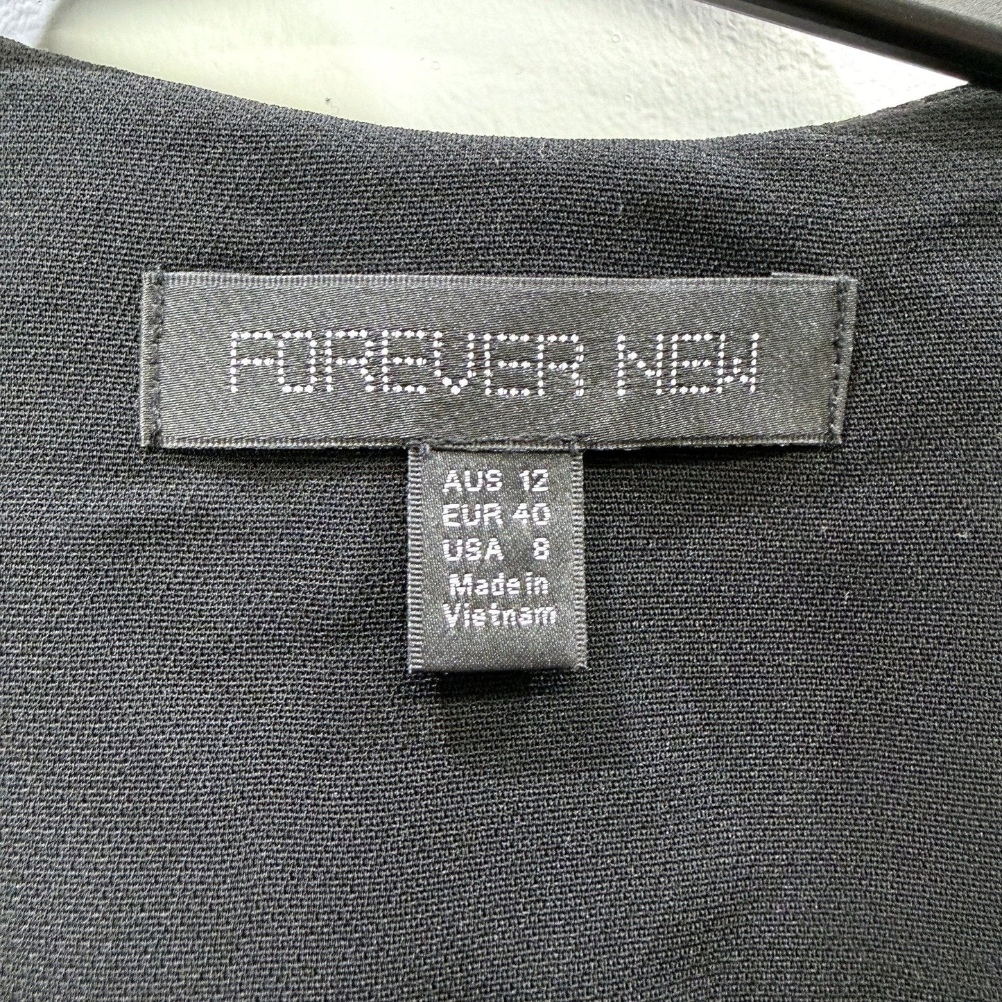 Forever New Womens Metallic Structured Blazer in Black, Size 12