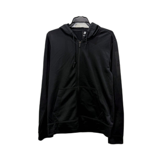 Reebok Womens Thermowarm Hoodie Black Polyester Lightweight Pullover Size M